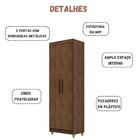 Armário Multiuso Line 2 Portas Imbuia Rústico Vr