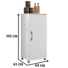 Armário Multiuso Lírio Com Porta Branco Moval