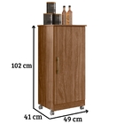 Armário Multiuso Lírio Com Porta Naturale Moval