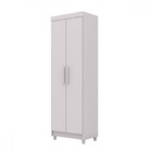 Armário Multiuso Malta 2 Portas 5 Prateleiras Branco - Panora