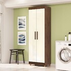 Armário Multiuso Malta 2 Portas 5 Prateleiras Imbuia/champanh