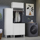 Armário Multiuso MDP Branco com 1 Porta 40x165x36,5cm Dora Luciane