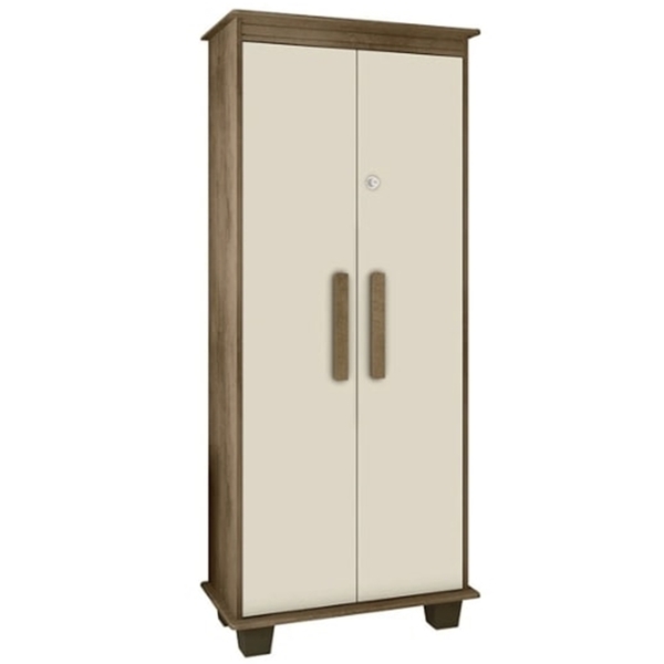 Armário Multiuso Mexico Freijó Com Off White – Rv Móveis