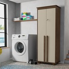 Armário Multiuso Mexico Freijó Com Off White – Rv Móveis