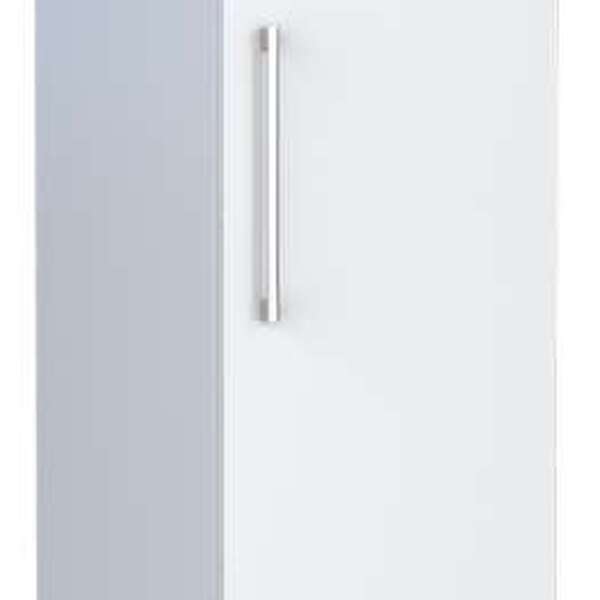 Armário Multiuso Montado De Lavanderia Branco Em Aço Uma Port