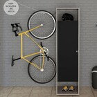 Armário Multiuso Nepal 1 Porta 1 Gaveta Cinza Ff/preto Ff - P