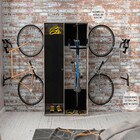 Armário Multiuso Nepal 1 Porta 1 Gaveta Duplo Cinza Ff/preto