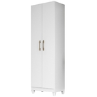 Armário Multiuso New Íris 2 Portas Branco Moval