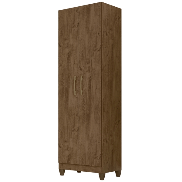Armário Multiuso New Íris 2 Portas Castanho Wood Moval