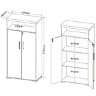 Armário Multiuso Office Com 2 Portas E Nicho Atria Executiva