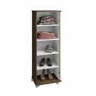 Armário Multiuso Olinda 1 Porta 4 Prateleiras C/ Rodizio Arte