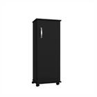 Armário Multiuso Olinda 1 Porta Arte Móveis Preto