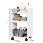 Armário Multiuso Organizador Banheiro Toalheiro Carrinho Móve