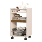 Armário Multiuso Organizador Banheiro Toalheiro Carrinho Móve