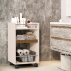 Armário Multiuso Organizador Banheiro Toalheiro Carrinho Móve