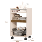 Armário Multiuso Organizador Banheiro Toalheiro Carrinho Móve