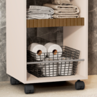 Armário Multiuso Organizador Banheiro Toalheiro Carrinho Móve