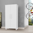 Armario Multiuso Organizador De Area De Serviço Pés Madeira