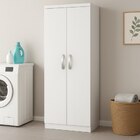 Armário Multiuso Organizador Lavanderia 2 Portas 3 Prateleira
