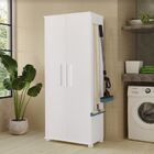 Armário Multiuso Organizador Lavanderia Branco Tuty Mdf