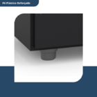 Armário Multiuso Organizador Office 2 Portas Advantage Preto