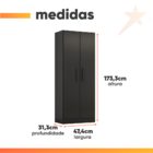 Armário Multiuso Organizador Para Escritório Ou Lavanderia 4