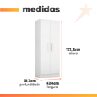 Armário Multiuso Organizador Para Escritório Ou Lavanderia 4