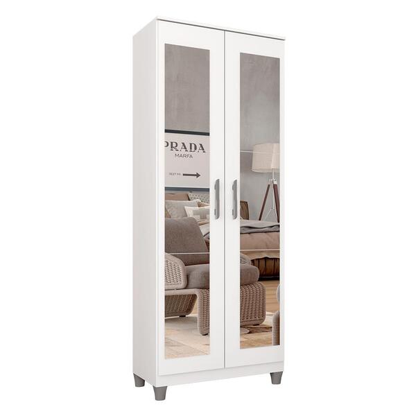 Armário Multiuso Organizador Sapateira Com Espelho Helen Bran