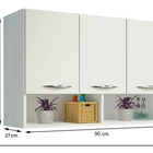 Armário Multiuso Para Área Externa 3 Portas Branco