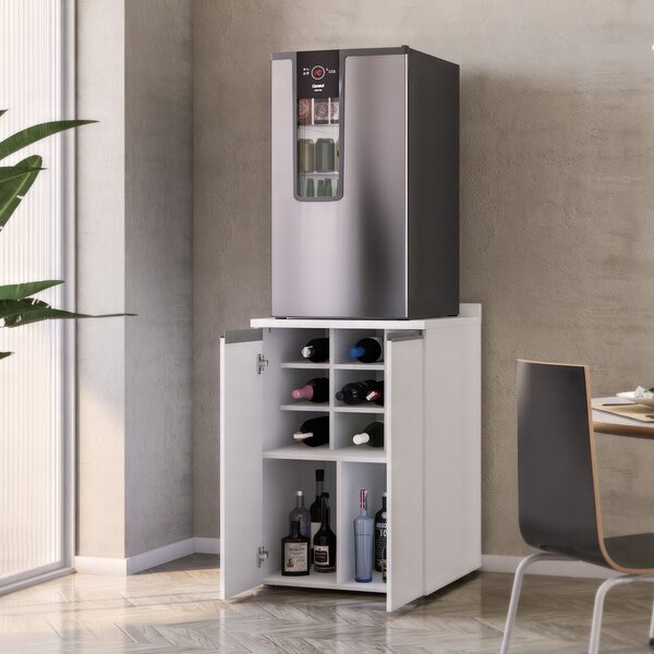 Armário Multiuso Para Cervejeira Com 2 Portas E Adega 2340 Branco ...