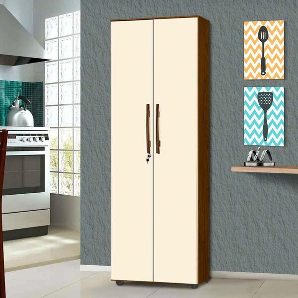 Armário Multiuso Para Cozinha 2 Portas Mel Pérola Thermo Shop