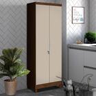 Armário Multiuso Para Cozinha 2 Portas Noce Pérola Bella Shop