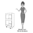 Armário Multiuso Para Cozinha Com Rodízios Mpozenato Branco