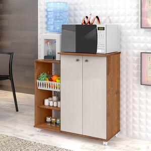 Armário Multiuso Para Cozinha Fruteira Removível Natura Off White