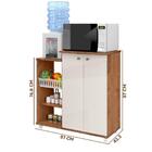 Armário Multiuso Para Cozinha Fruteira Removível Natura Off W