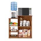 Armário Multiuso Para Cozinha Fruteira Removível Natura Preto