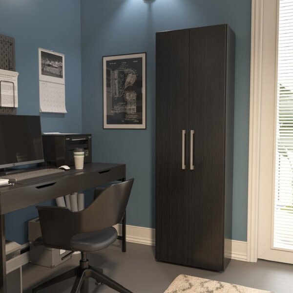 Armário Multiuso Para Escritório 2 Portas Nápoles Espresso Mó