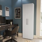 Armário Multiuso Para Escritório 2 Portas Nápoles Espresso Mó