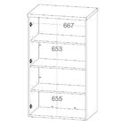 Armário Multiuso Para Escritório 2 Portas Toq 1400 Branco - A