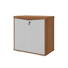 Armário Multiuso Para Escritório Baixo Com Chave 2 Portas Y37