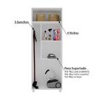 Armário Multiuso Para Lavanderia Com 2 Portas - Branco