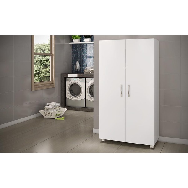 Armário Multiuso Para Lavanderia Com 2 Portas - Pintura Uv Al