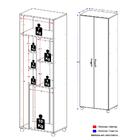 Armário Multiuso Para Lavanderia Com 5 Nichos - Branco