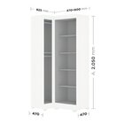 Armário Multiuso Para Lavanderia Modulado 3 Portas Com Pés Br