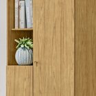 Armário Multiuso Para Quarto 2 Portas Com Espelho Lince Marro