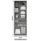 Armário Multiuso Para Quarto 2 Portas Com Espelho Lince Nogal