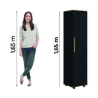 Armário Multiuso Para Quarto Com Chave E Rodízios 1 Porta Lun