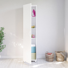Armário Multiuso para Tábua de Passar 188,8x45x46,5cm Branco Politorno