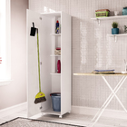 Armário Multiuso para Tábua de Passar 188,8x45x46,5cm Branco Politorno