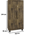 Armário Multiuso Paris Amadeirado – Rv Móveis